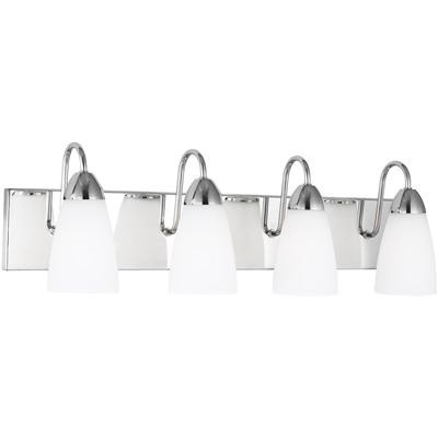 Generation Lighting - Seville 4-Light Wall/Bath Fixture - Chrome - 4420204-05