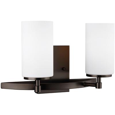 Generation Lighting - Alturas 2-Light Wall/Bath Fixture - Brushed Oil Rubbed Bronze - 4424602-778