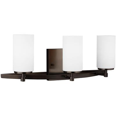 Generation Lighting - Alturas 3-Light Wall/Bath Fixture - Brushed Oil Rubbed Bronze - 4424603-778