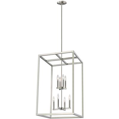 Generation Lighting - Moffet Street 8-Light Hall/Foyer Fixture - Brushed Nickel - 5134508-962