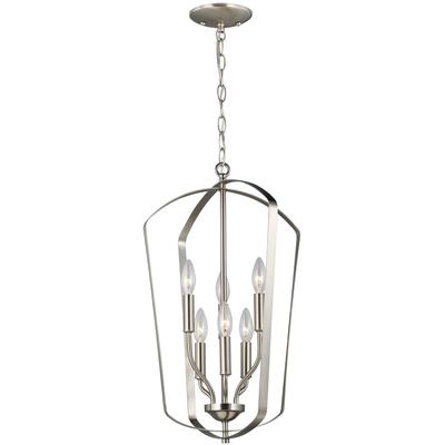 Generation Lighting - Romee Large 6-Light Hall/Foyer Fixture - Brushed Nickel - 5134906EN-962