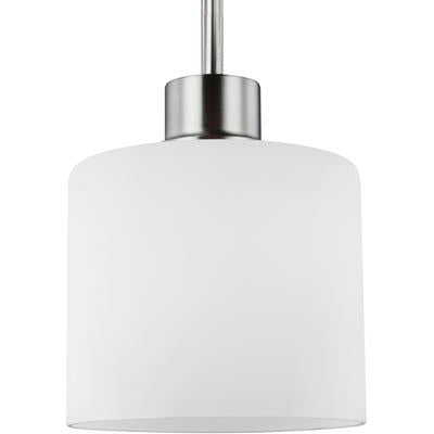 Generation Lighting - Canfield 1-Light Mini-Pendant - Brushed Nickel - 6128801-962