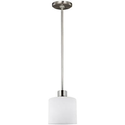 Generation Lighting - Canfield 1-Light Mini-Pendant - Brushed Nickel - 6128801EN3-962