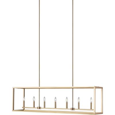 Generation Lighting - Moffet Street Long 7-Light Island Pendant - 6634507-848