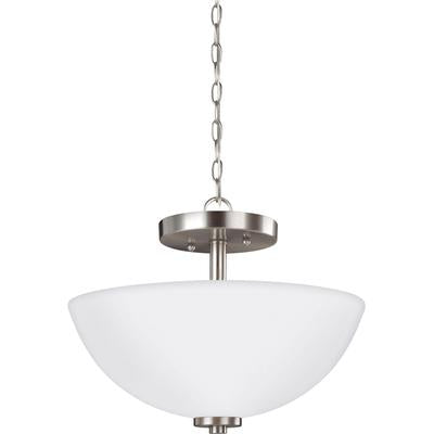 Generation Lighting - Oslo 2-Light Semi-Flush Convertible Pendant - 77160-962