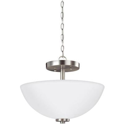 Generation Lighting - Oslo 2-Light Semi-Flush Convertible Pendant - 77160EN3-962