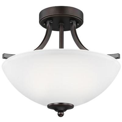 Generation Lighting - Geary Small 2-Light Semi-Flush Convertible Pendant - 7716502-710