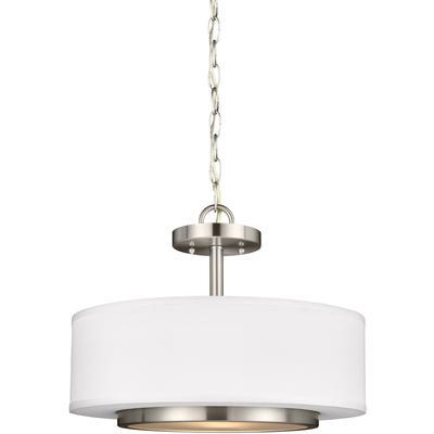 Generation Lighting - Nance 2-Light Semi-Flush Convertible Ceiling Pendant - 7728002-962