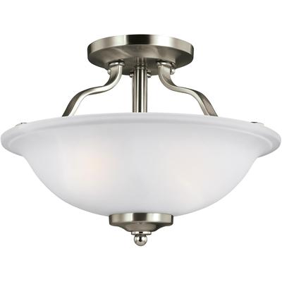 Generation Lighting - Emmons 2-Light Semi-Flush Ceiling Fixture - 7739002-962