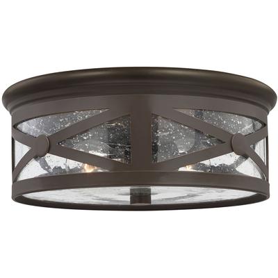 Generation Lighting - Lakeview 2-Light Outdoor Ceiling Flush Mount - 7821402-71