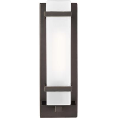 Generation Lighting - Alban Large 1-Light Outdoor Wall Lantern - Antique Bronze - 8720701-71