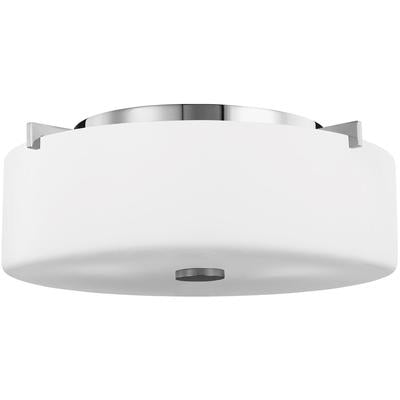 Generation Lighting - Sunset Drive Small 2-Light Flush Mount - Chrome - FM313CH