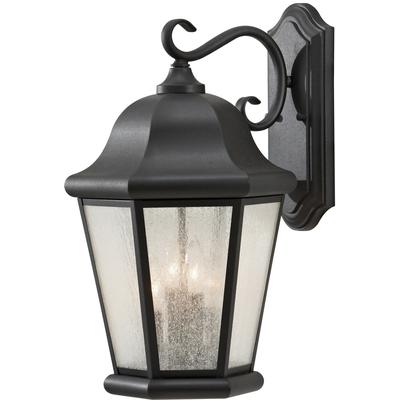 Generation Lighting - Martinsville Extra Large 4-Light Outdoor Wall Lantern - Black - OL5904BK