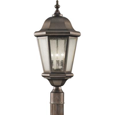 Generation Lighting - Martinsville 3-Light Outdoor Post Lantern - Corinthian Bronze - OL5907CB