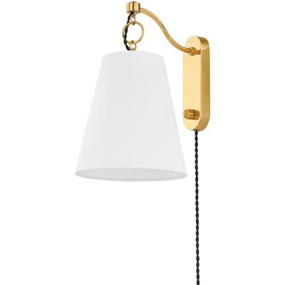 Hudson Valley - Joan Plug-In Sconce - Aged Brass - 1415-AGB