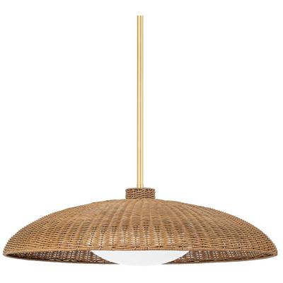 Hudson Valley - Delano 1-Light Extra-Large Pendant - Vintage Gold Leaf - 1933-VGL