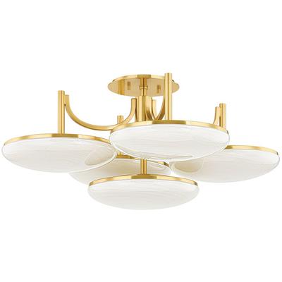 Hudson Valley - Bregman 5-Light Semi Flush - 2005-AGB