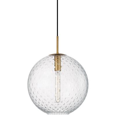 Hudson Valley - Rousseau 1-Light Pendant with Clear Glass - 2015-AGB-CL