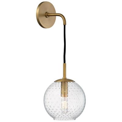 Hudson Valley - Rousseau 1-Light Wall Sconce with Clear Glass - 2020-AGB-CL