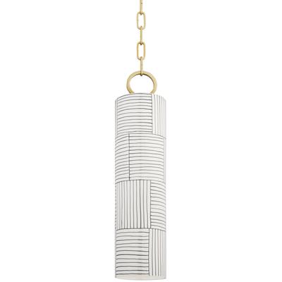 Hudson Valley - Brookville 1-Light Pendant - 2384-AGB/ST