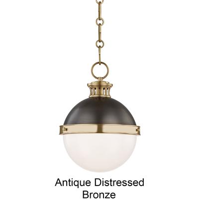 Hudson Valley - Latham 1-Light Small Pendant - Antique Distressed Bronze - 4019-ADB