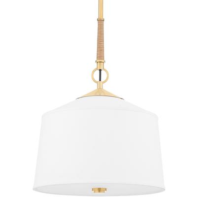 Hudson Valley - White Plains 1-Light Pendant - 5214-AGB