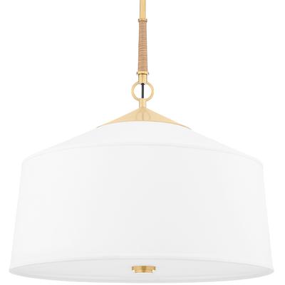 Hudson Valley - White Plains 3-Light Pendant - 5223-AGB