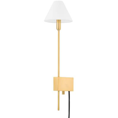 Hudson Valley - Teaneck Plug-In Sconce - Aged Brass - 5424-AGB