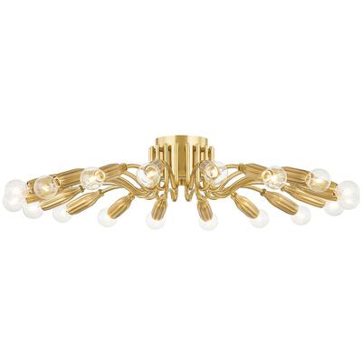 Hudson Valley - Barney 18-Light Semi Flush - 5932-AGB