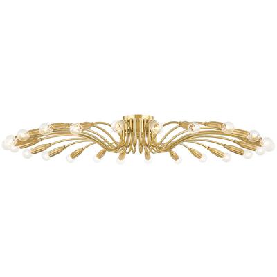 Hudson Valley - Barney 24-Light Semi Flush - 5949-AGB