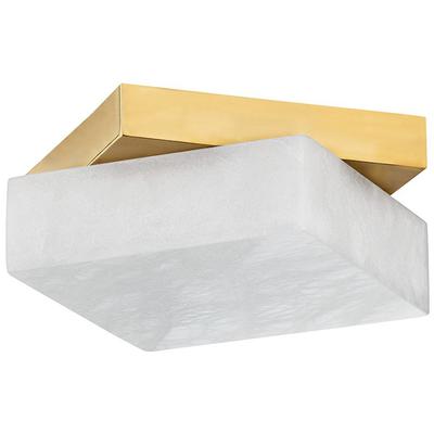 Hudson Valley - Brockton 1-Light Flush Mount - 6612-AGB