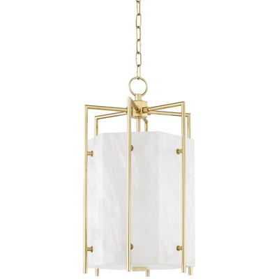 Hudson Valley - Flatbush 4-Light Small Pendant - 7014-AGB