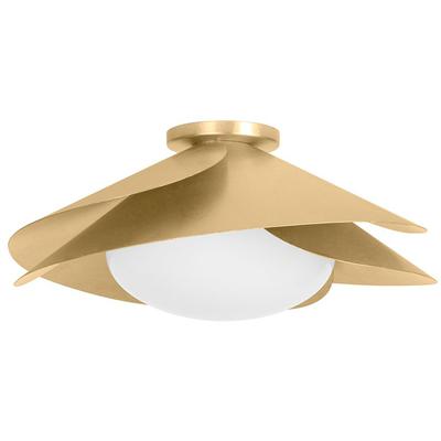 Hudson Valley - Brookhaven 1-Light Flush Mount - 7215-VGL
