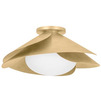 Hudson Valley - Brookhaven 1-Light Flush Mount - 7222-VGL