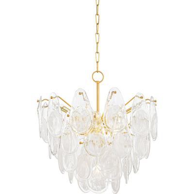 Hudson Valley - Darcia Chandelier - Aged Brass - 8307-AGB