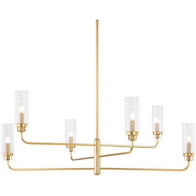 Hudson Valley - Halifax Chandelier - Aged Brass - 9306-AGB