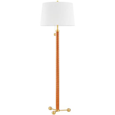 Hudson Valley - Wharton Floor Lamp - Aged Brass - L6170-AGB
