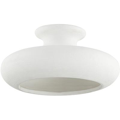 Hudson Valley - Annie 1-Light Semi Flush - BKO1200-AGB/CWL
