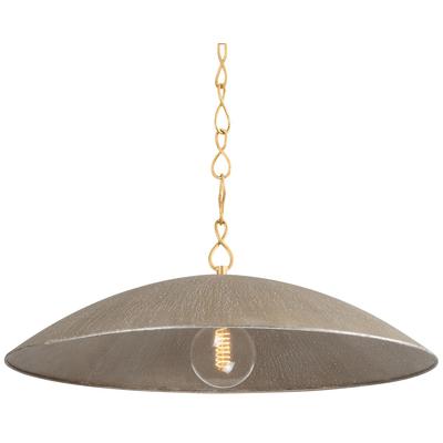 Hudson Valley - Eve Pendant - Vintage Gold Leaf/Textured Warm Silver Leaf - BKO1401-VGL/TWL