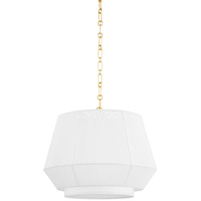Hudson Valley - Debi 1-Light Pendant - BKO501-AGB