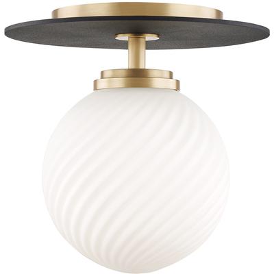 Mitzi by Hudson Valley - Ellis Semi Flush - H200501S-AGB/BK