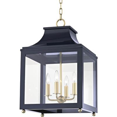 Mitzi by Hudson Valley - Leigh 4-Light Large Pendant - H259704L-AGB/NVY