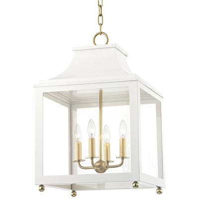 Mitzi by Hudson Valley - Leigh 4-Light Large Pendant - H259704L-AGB/WH