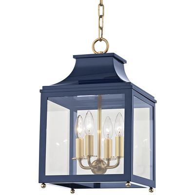 Mitzi by Hudson Valley - Leigh 4-Light Small Pendant - H259704S-AGB/NVY