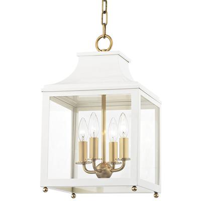 Mitzi by Hudson Valley - Leigh 4-Light Small Pendant - H259704S-AGB/WH