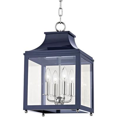 Mitzi by Hudson Valley - Leigh 4-Light Small Pendant - H259704S-PN/NVY