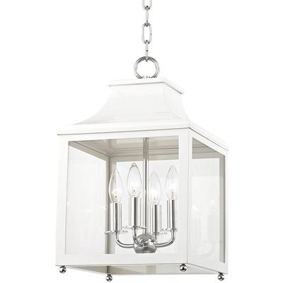Mitzi by Hudson Valley - Leigh 4-Light Small Pendant - H259704S-PN/WH