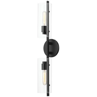 Mitzi by Hudson Valley - Ariel 2-Light Wall Sconce - H326102-SBK