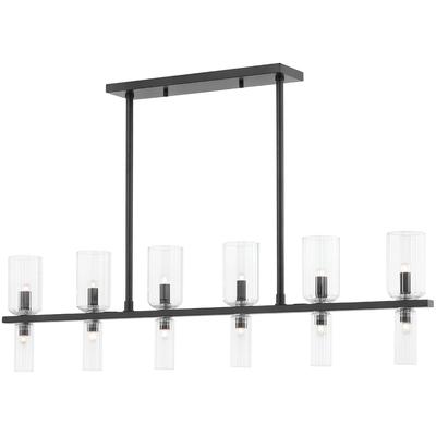 Mitzi by Hudson Valley - Tabitha 12-Light Island - Soft Black - H384912-SBK
