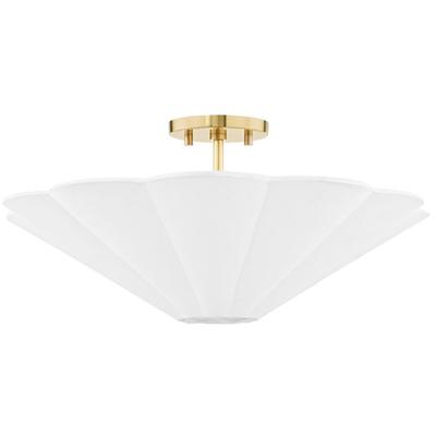 Mitzi by Hudson Valley - Alana 3-Light Semi Flushmount - H676603-AGB